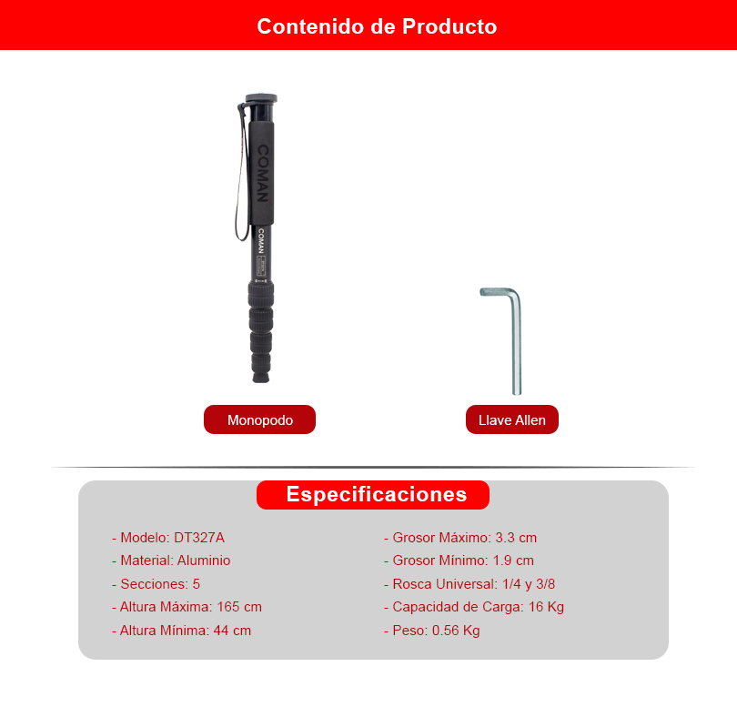 Monopodo DT327A - Imagen 2