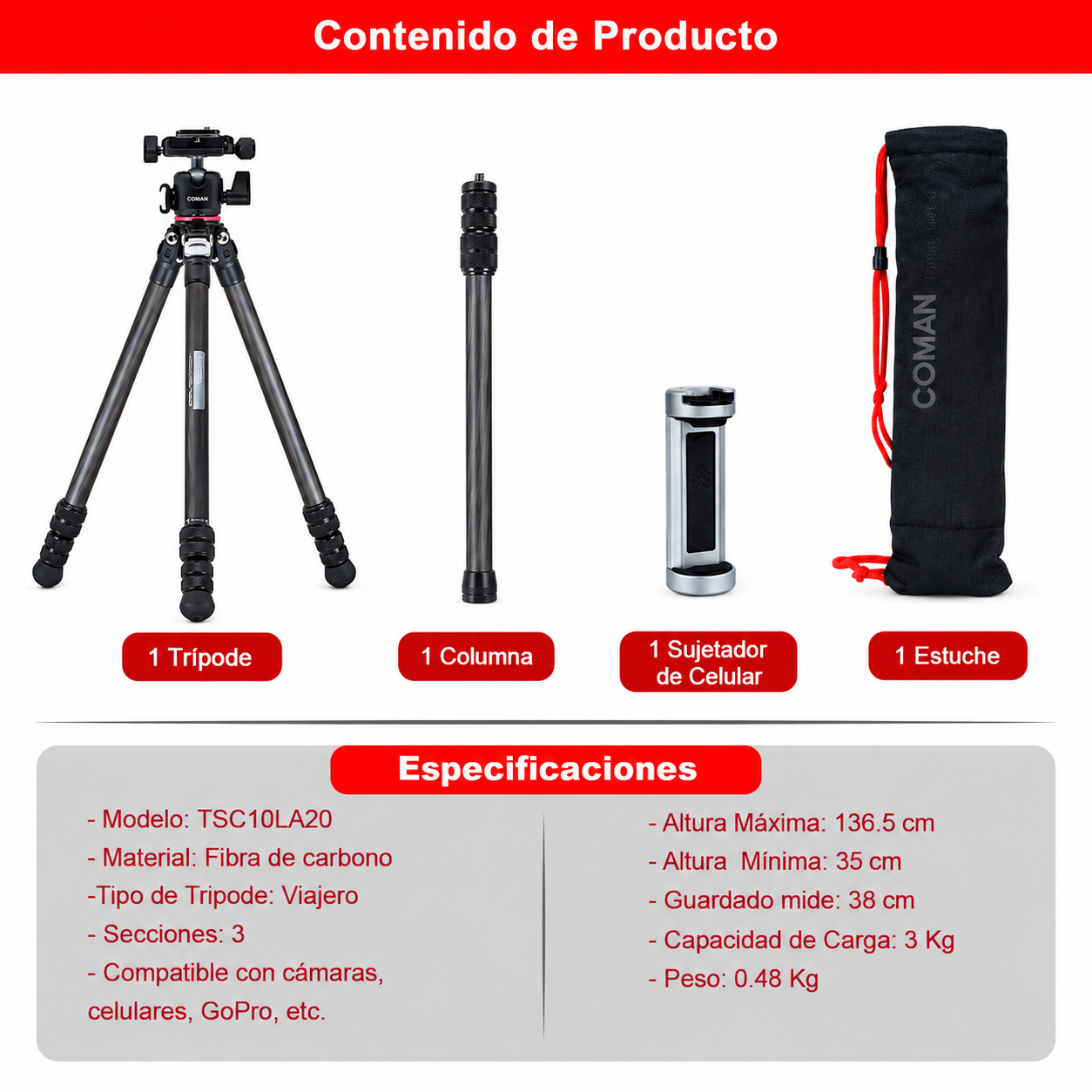 Tripode TSC10LA20 - Imagen 2